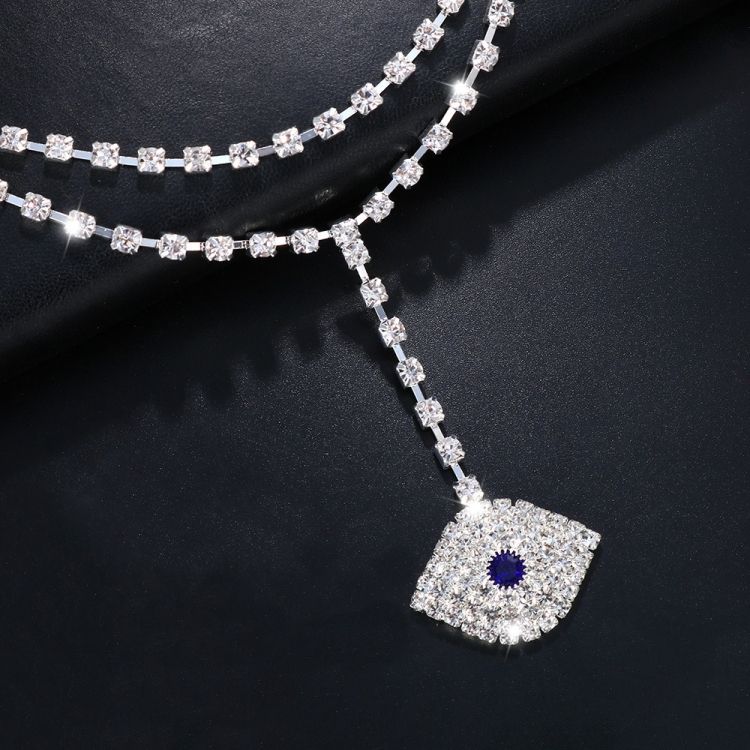 Sexy waist chain fashion Water diamond Devil's Eye Waist chain lady sexy multilayer Pendant Waist accessories CRRSHOP women silvery jewelry body chain free shipping