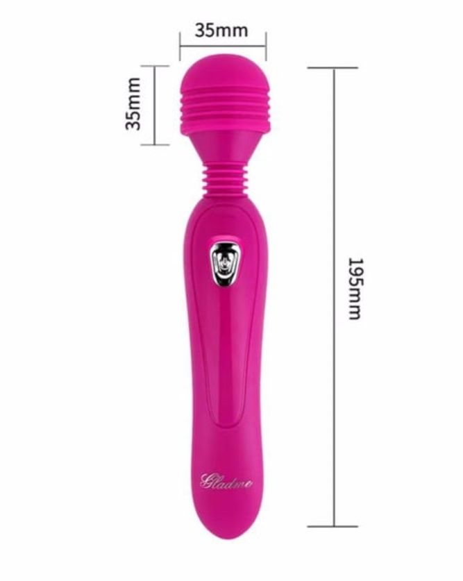 Magic AV Wand Powerful Body Massager Clitoral Vibrator Adult Products Sex Toys for women Couples Sex AV Vibrators 12 Speed High Frequency Silent Stick Massager -Red