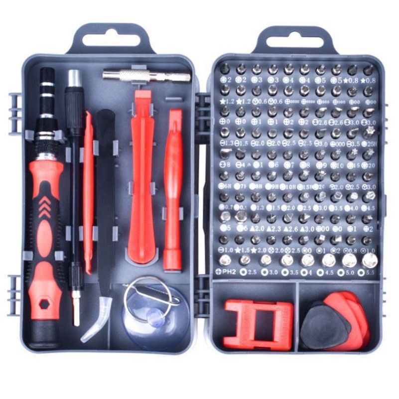 115Pcs Small Precision Screwdriver Set, Tool Gifts for Men, Christmas Gifts for him with Torx T5, T6, Repair Tool Kit for Macbook, Computer, Laptop, iPhone, PS4 PS5, Xbox, Switch, glasses, Watch