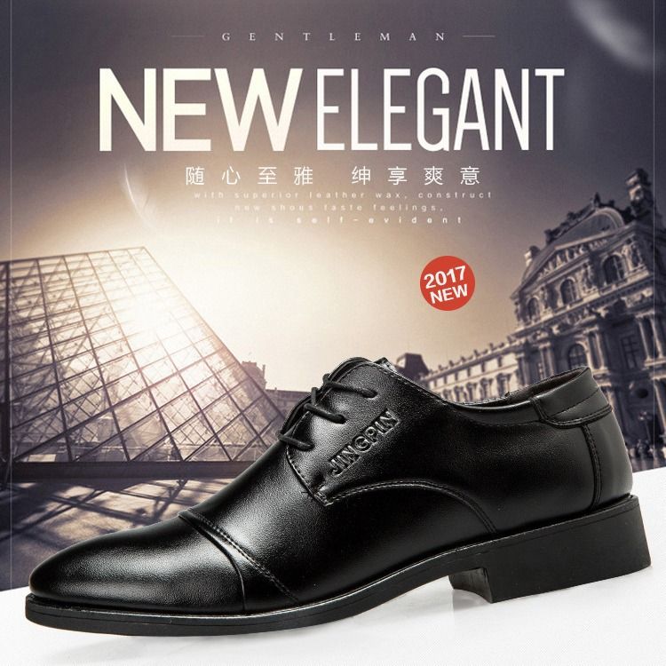 New casual shoes men's lace-up business dress shoes large size 48 trend men's shoes 1942