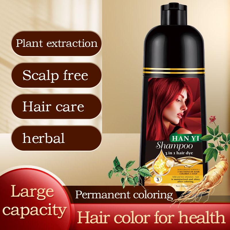 Plant hair dye cross-border one black cover white hair dye cream bubble dye