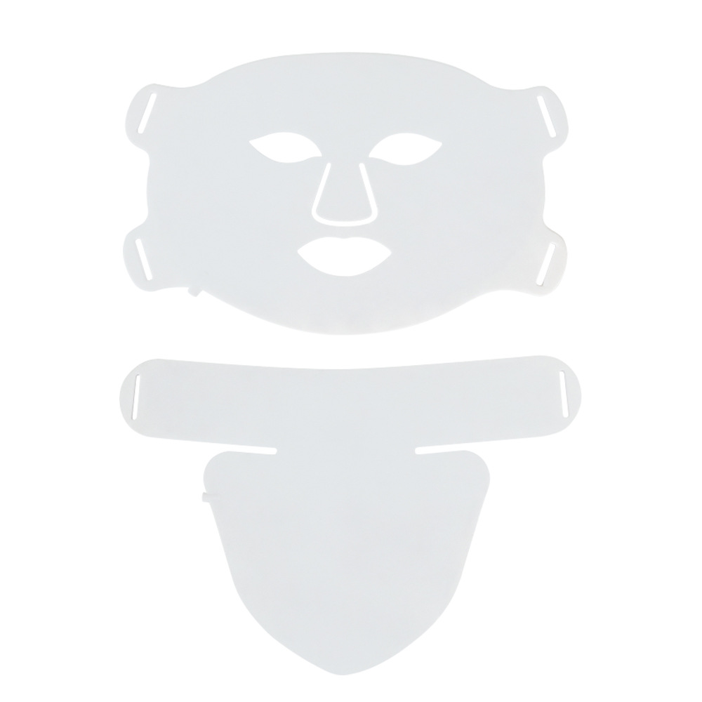 Colorful LED red light photon rejuvenation mask instrument beauty mask with neck home large row of lights beauty instrument, facial red light therapy, 7+1 color LED mask light therapy, portable rechargeable red light therapy mask instrument