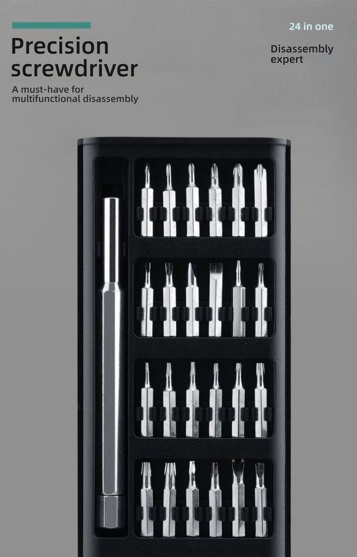 New Upgrade [25 Piece Set] Precision Screwdriver Set Multi functional Computer, Phone, Tablet, Watch Repair Tool Refinement Set 24 in One