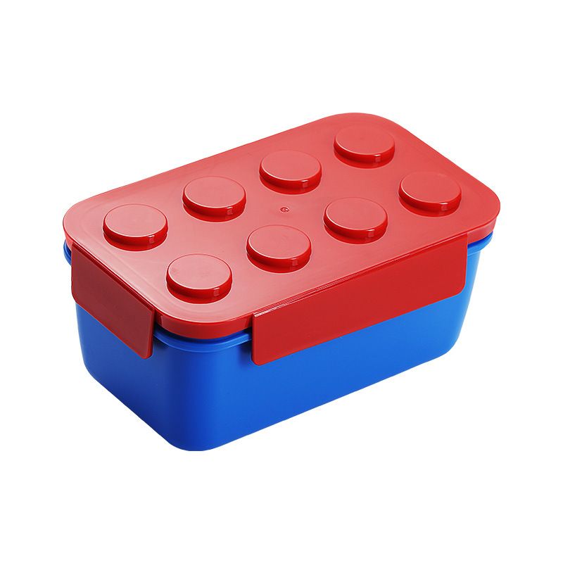 Building Block Lunch Box Picnic Box Children's Salad Box Lunch Box Fruit Box Microwave Heating Kitchen Dining Storage Travel To-Go Food Containers