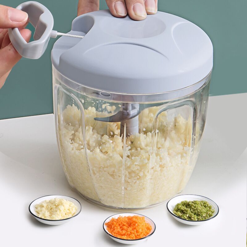 Garlic Blender Home Multifunctional Vegetable Slicer Meat Grinder for Complementary Food Dishes Manual Garlic Press Garlic Puller Garlic Stirrer