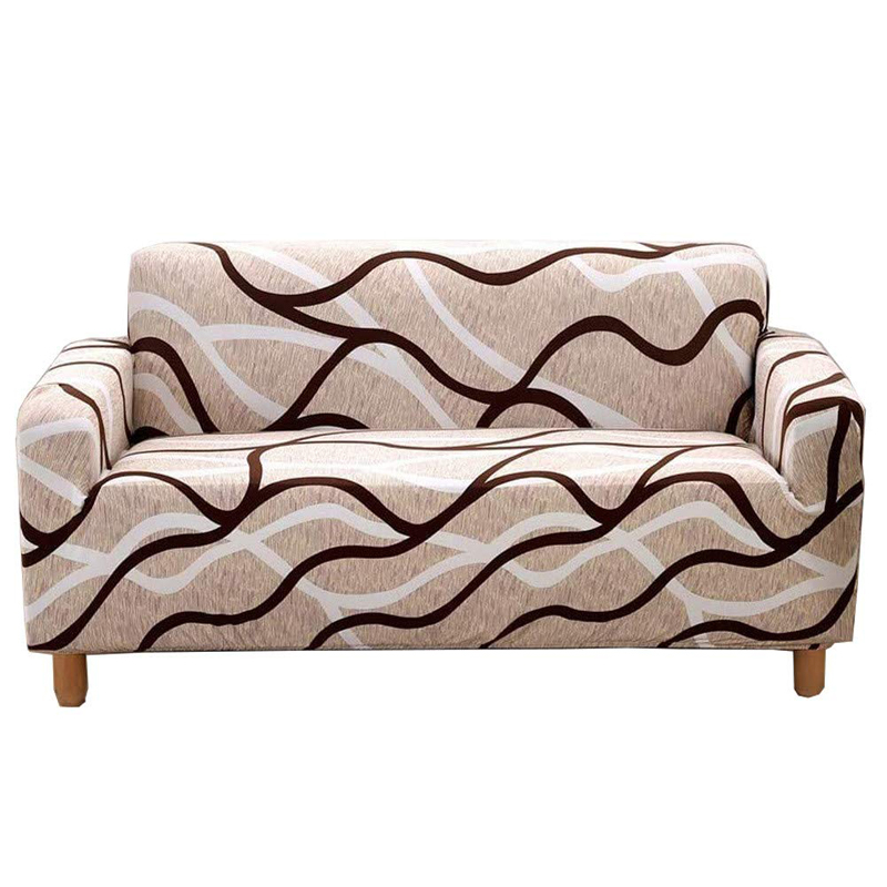 Pattern Sofa Slipcover Stretch Arm Chair Large Printed Sofa Slipcover Leather Furniture Protector for 3-Seat Sofa