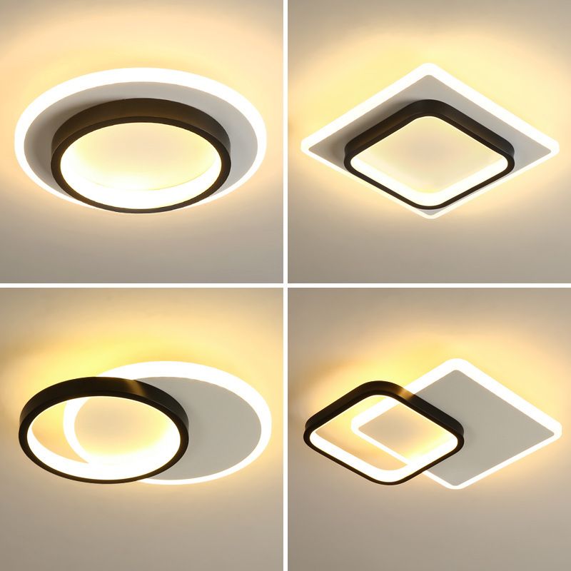 Modern Creative Nordic Style LED Ceiling Lamp, Simple Flush Mount Lighting Fixture, Indoor Decor Light for Corridor Porch Bay Window Kitchen Bathroom Home Use
