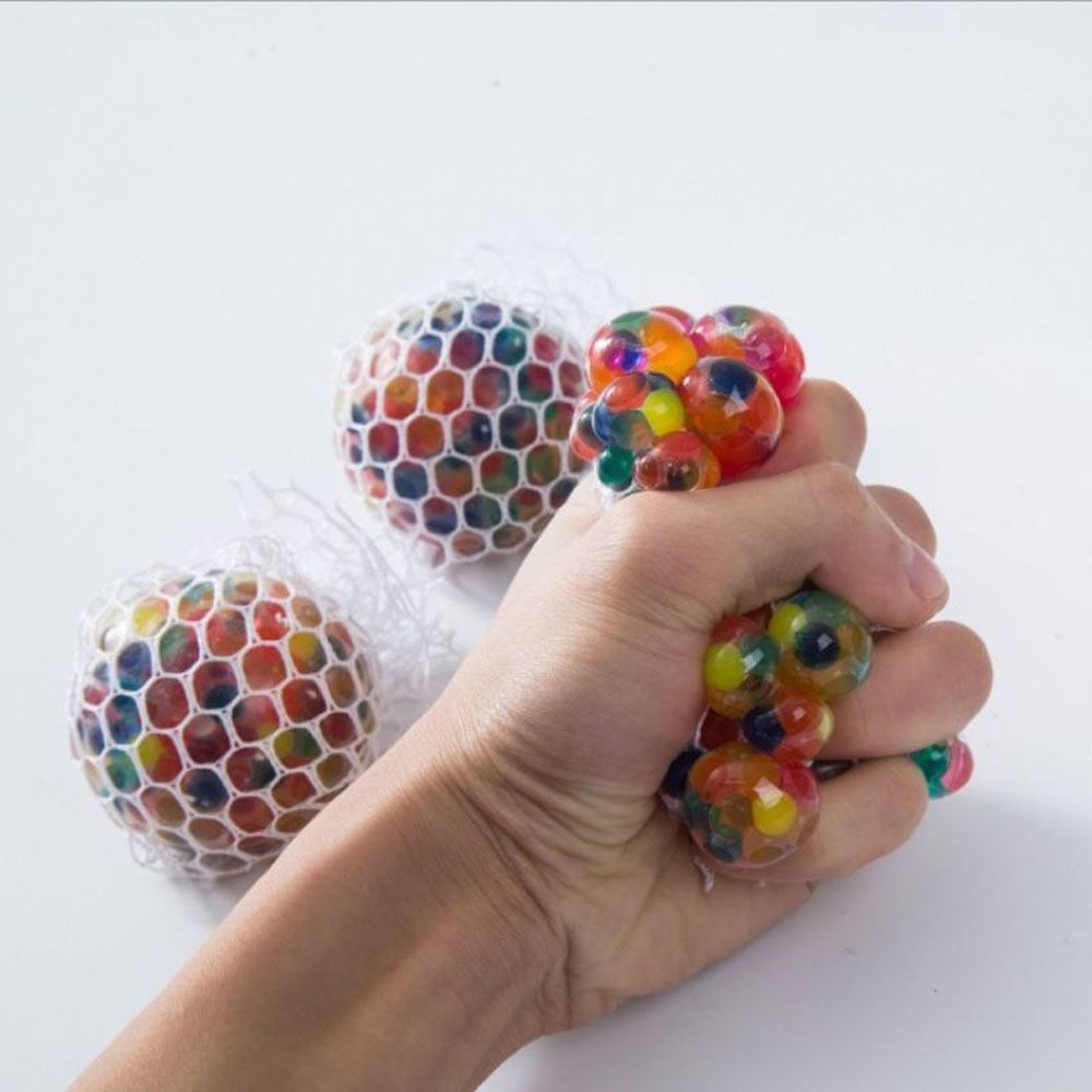 A stress relief staple balls colorful beads to decompress the weird pinching music toys to release stress and vent emotions balls ，inedible