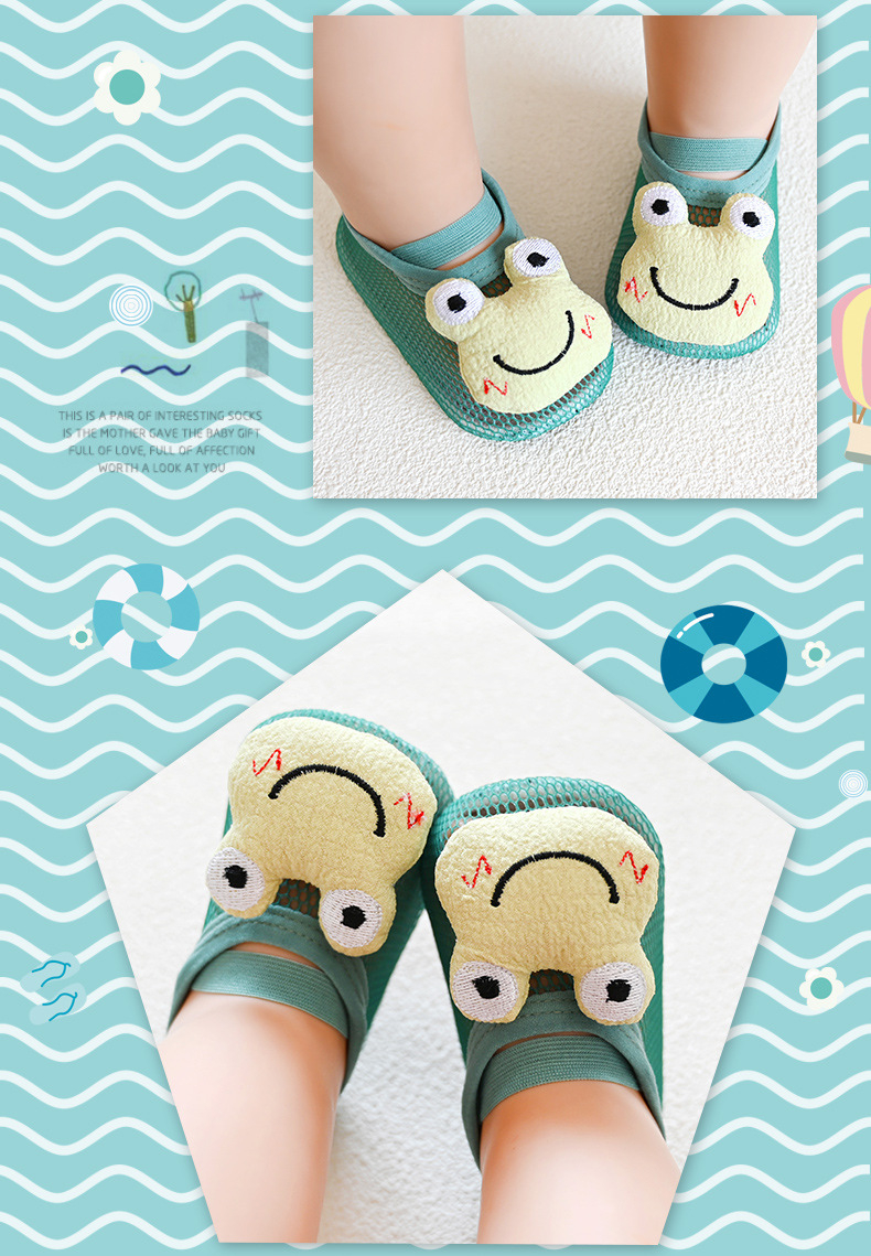 DX62 Low Cut Socks Toddler Baby Boys Girls Non Slip Summer Breathable First Walk Prewalker Floor Soft Socks Shoes