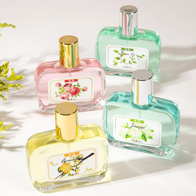 2123-2126 Women's Eau de Toilette,Osmanthus Jasmine Rose Green Tea Ladies Perfume Lasting Light Fragrance 50ml