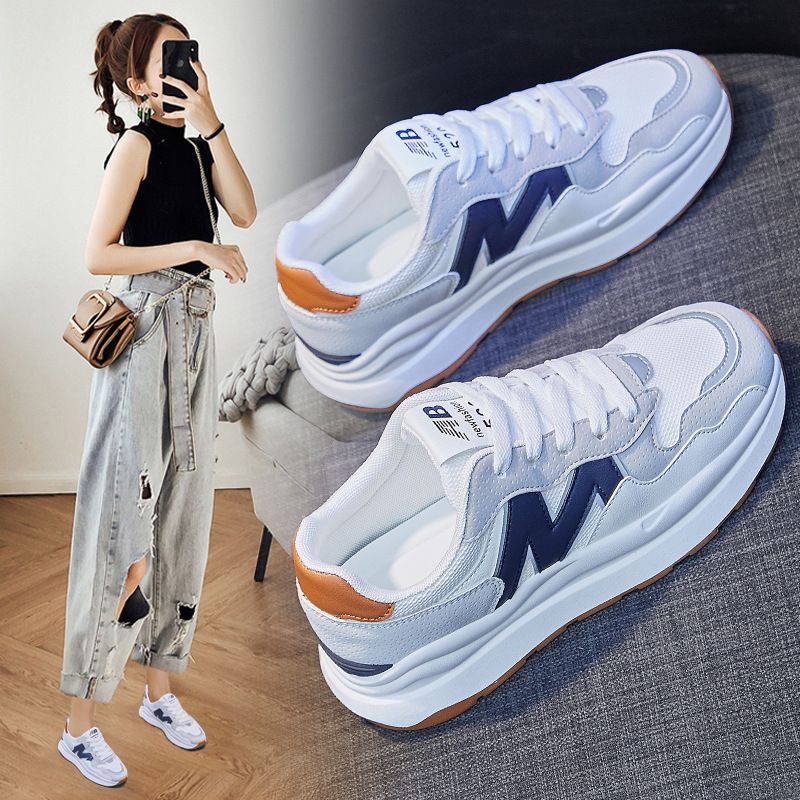 Spring women's casual shoes new father shoes women live the same casual sports shoes round head running shoes FD-78