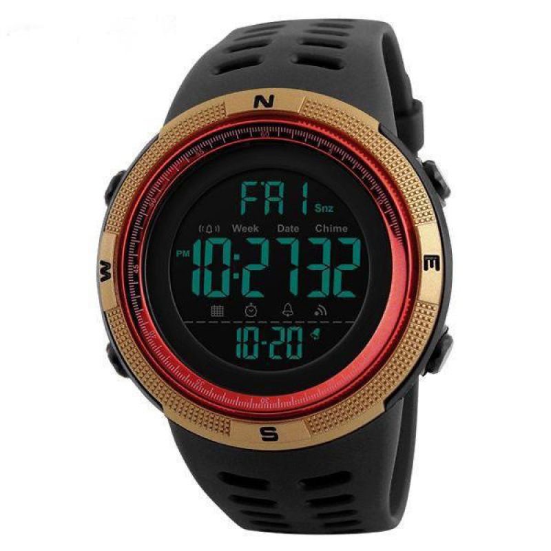 Large dial cold light Wrist Watch waterproof electronic watch multi functional noctilucent alarm Sports Watch Time Date Week