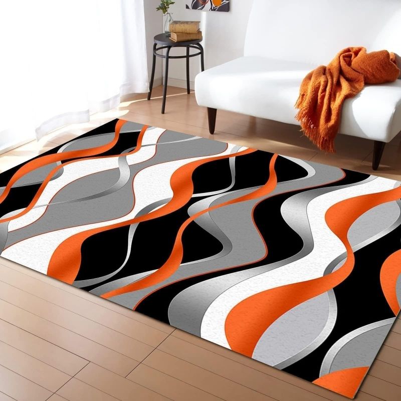 Marble printed carpet, home decoration, living room, anti slip and easy to maintain, sofa blanket ， Crystal velvet carpet floor mat