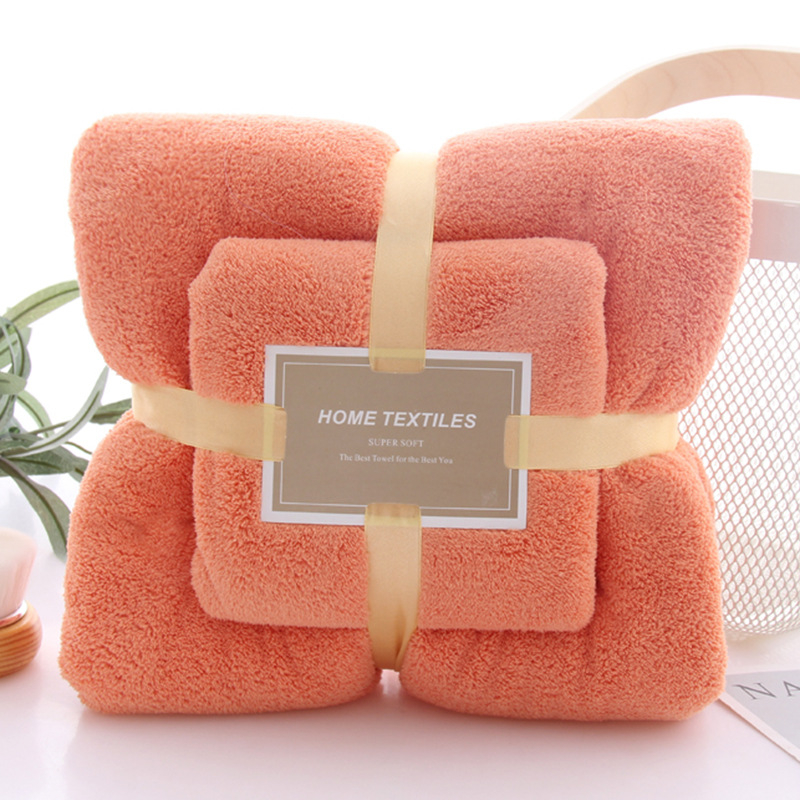 Coral Fleece Absorbent Hair Swimming Face Hand Bath Towel Sets Microfibre Towels Bathroom Towels Microfiber Set

