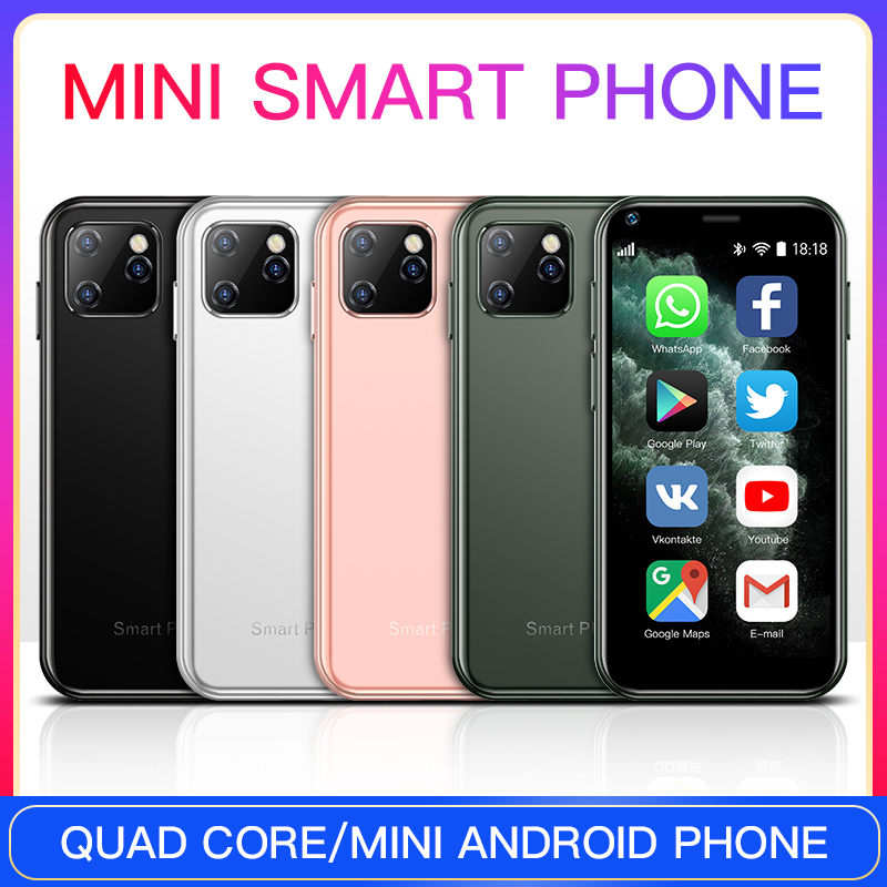 SOYES XS11 Mini Android 6.0 Cell Phones With 3D Glass Slim Body HD Camera Dual Sim Quad  Core Google Play Market Cute Smartphone
