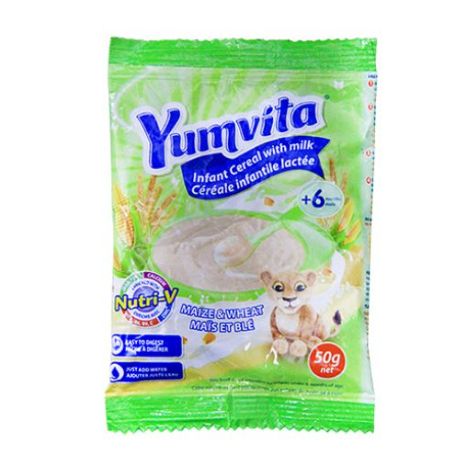 YUMVITA INFANT CEREAL WHEAT, RICE, MAIZE 50G