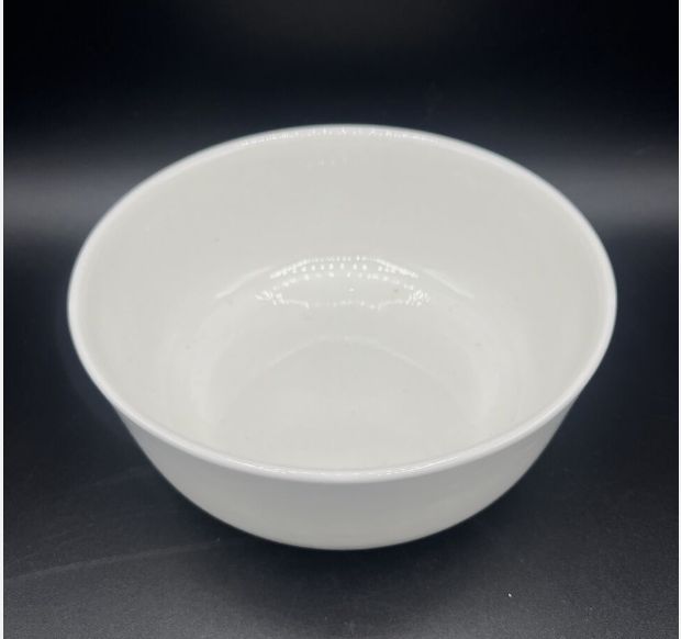 ONE MIKASA Samantha White Bone China Cereal Soup Bowl  Only Ceramic Plain Cereal Bowl ( White)XC-32