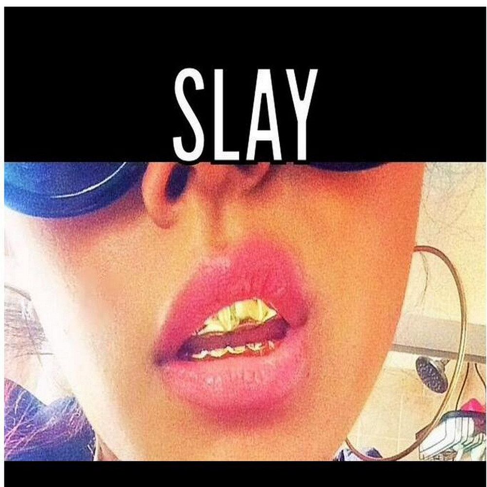 hip-hop gold braces TeethGrillz real gold electroplated braces hip-hop grillz tooth grillz