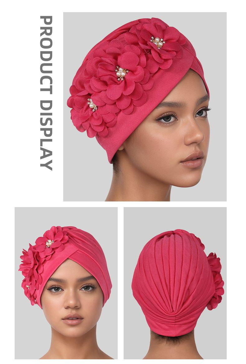 Fashion Selection Traditional Muslim Women's Headband Applique Fashion Casual Hat