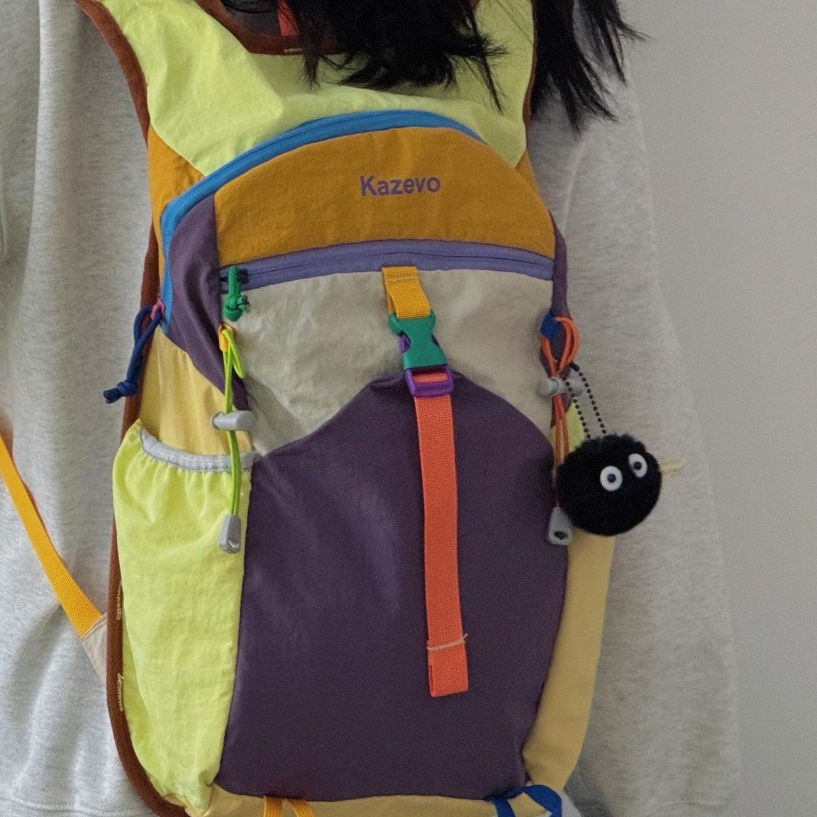 Stylish Large Capacity Travel Backpack Unisex Dopamine Color Outdoor Hiking Multifunctional Sports Cycling Bag
