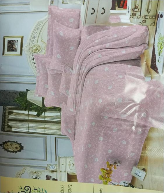 Fashionable Design 100% Polyester Cotton Printed Fabric 2 Pieces Bed Sheet 2 Pieces Pillow Cases Set 190cmx230cm
