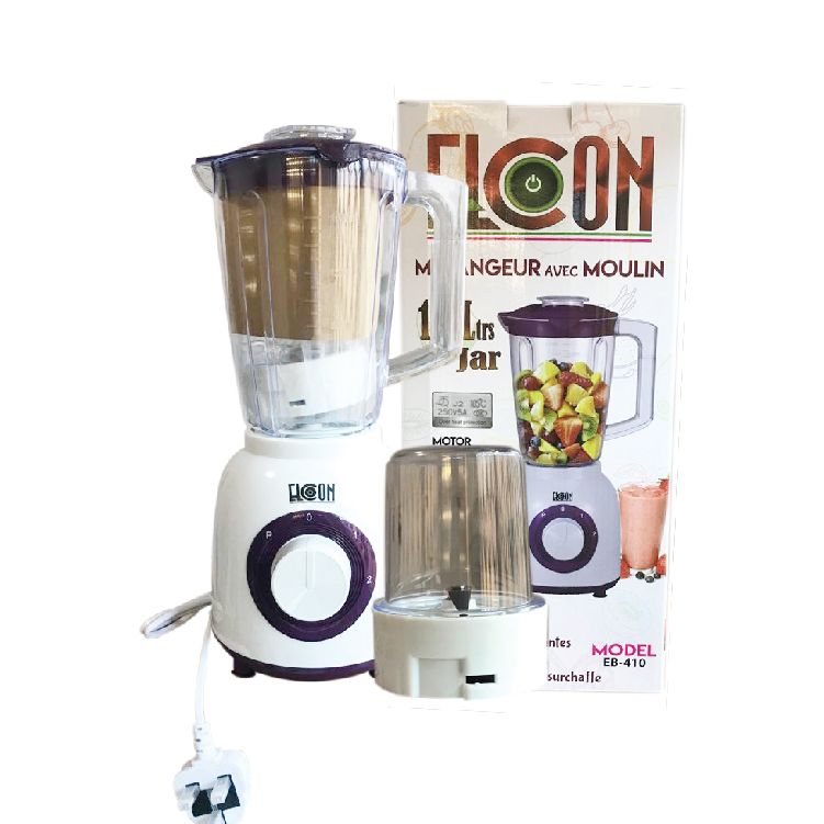 2 IN 1 Food Processor Blender 1.6L Juicer Blender With Grinder