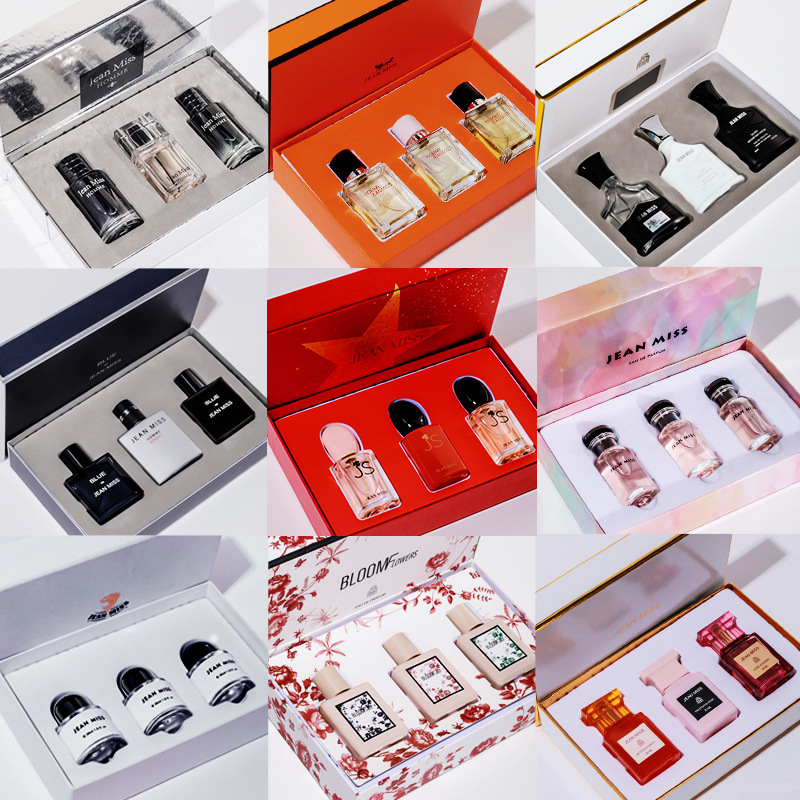 Internet celebrity Douyin live broadcast perfume gift box set men's and women's perfume gifts, woody floral and fruity notes, fresh natural water