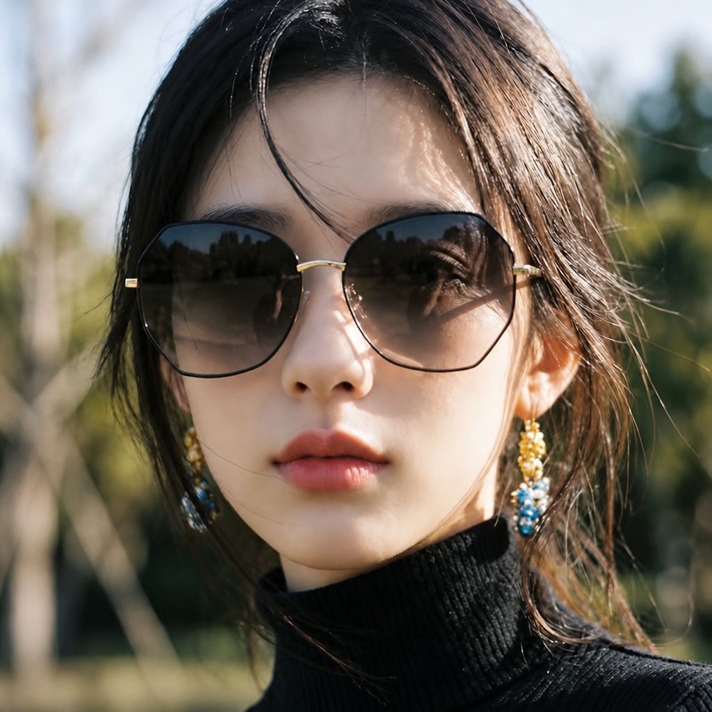 Summer Trendy Gradient Sunglasses, Vintage Fashion UV‑Protection Eyewear, Comfortable Sun Glasses Fit for Square Round Face, Unisex Shades for Outdoor Travel Daily Party