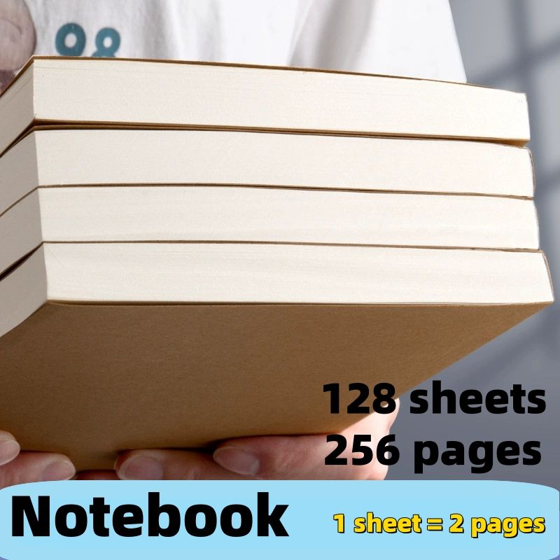 Notebook Horizontal notebook, blank notebook, grid notebook CRRSHOP Thick notebook Three sizes to choose from free shipping