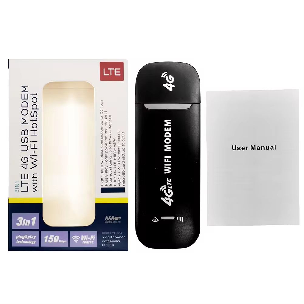 4G LTE USB MIFI/UFI 150Mbps Modem Stick Portable Wireless WiFi Adapter 4G Card Router for Home Office 4G USB Modem