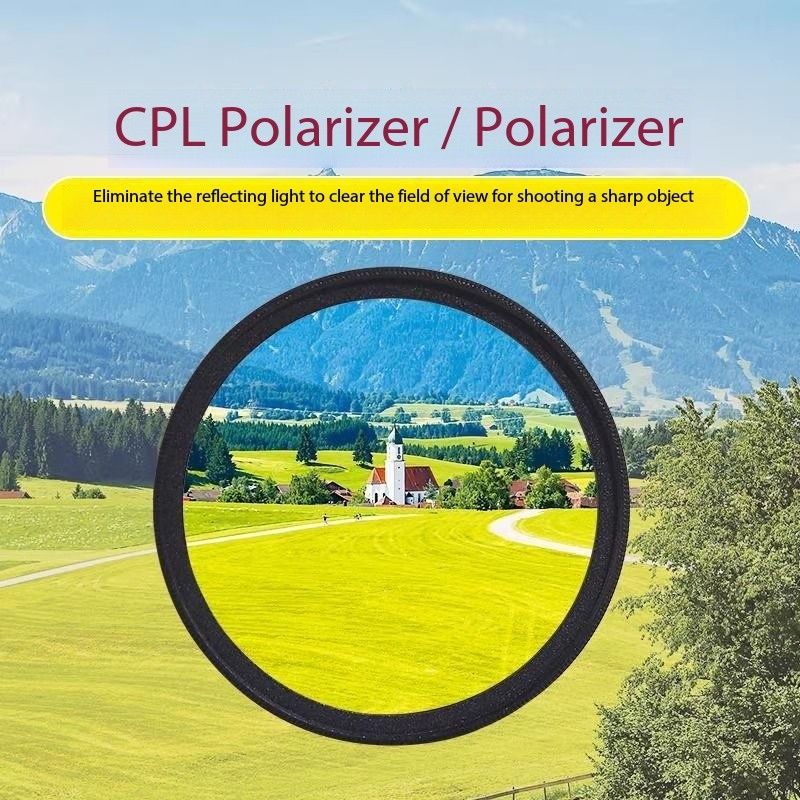 52mm Mobile Phone Photography Polarizing Filter (CPL) Clip - on, a Magic Tool for Eliminating Reflections and Providing High - Definition Filtering
