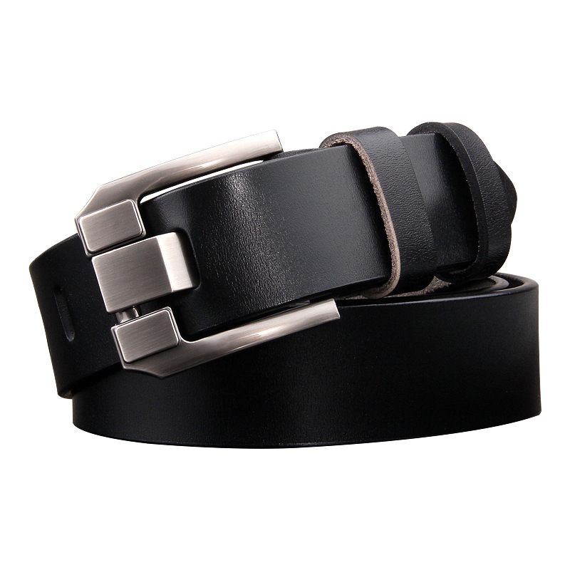 H1007 Vintage Leisure Business Needle Buckle Men's Belt Retro Genuine Leather Belts