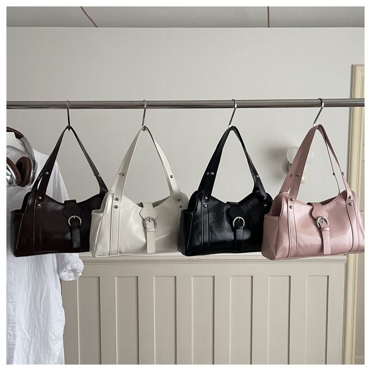 Vintage Underarm Bag for Women, Versatile Commute Handbag Niche Design Single Shoulder Purse
