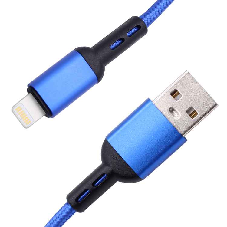 iPhone Charger Cable Mobile Phone Fast Charging 2A Blue 1Pcs/Box