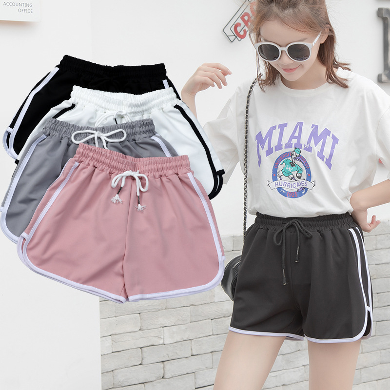 200311 Women's Summer Casual Loose Sports Shorts High Waisted Three-Point Pants