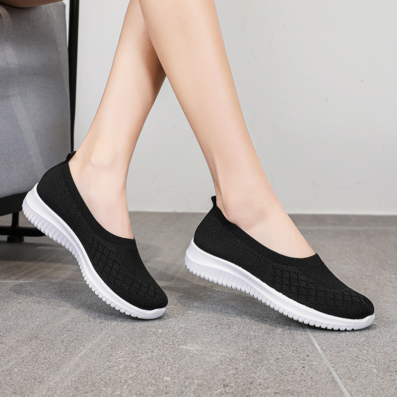 M3-0416 Mesh Shoes Women Summer Old Beijing Cloth Shoes Women's Shoes Breathable Hollow Mesh Casual Sneakers Women Middle-aged Mom Shoes
