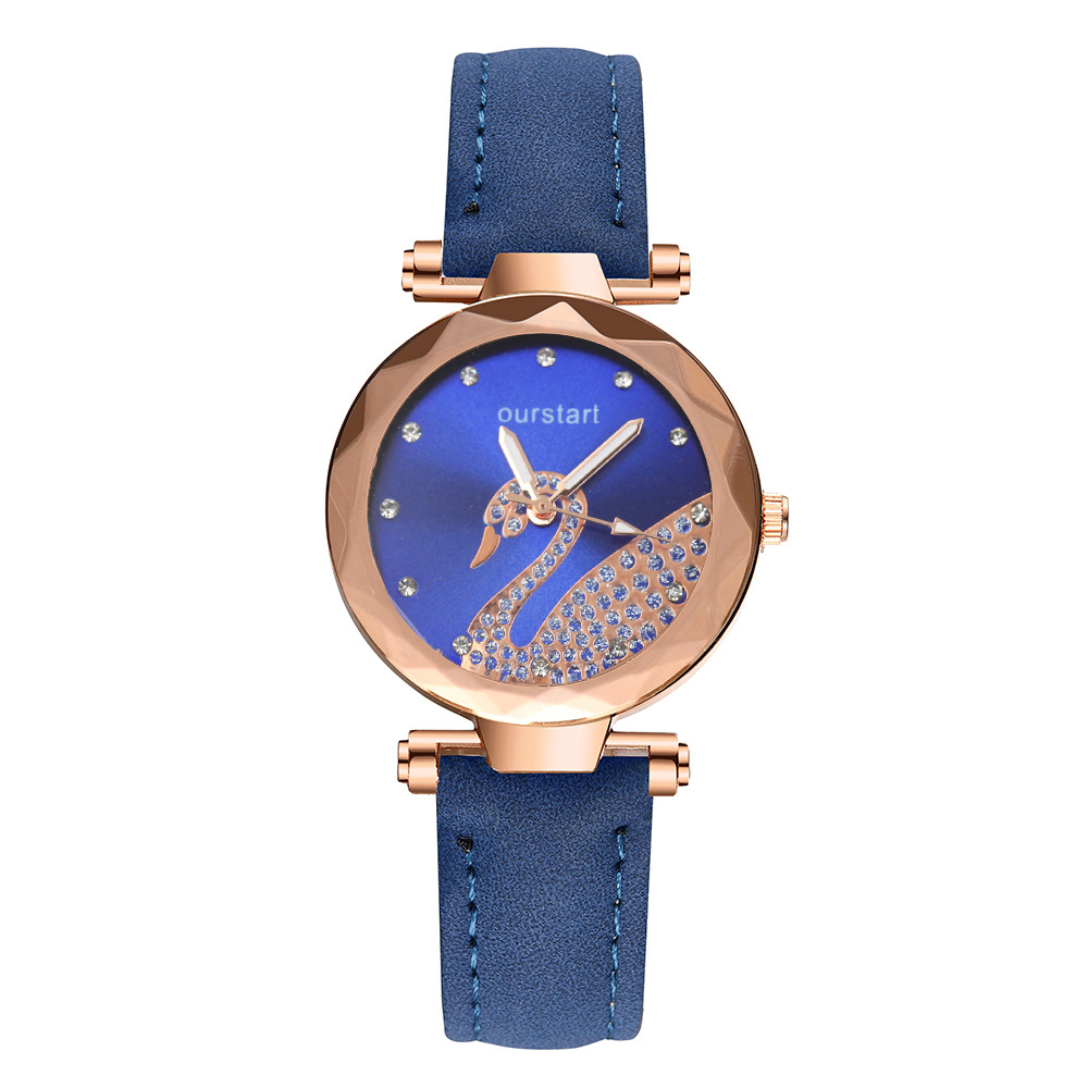 PD530-J Women's Watches for Ladies Suede Frosted Leather Band Casual Dress Quartz Analog Wrist Watch