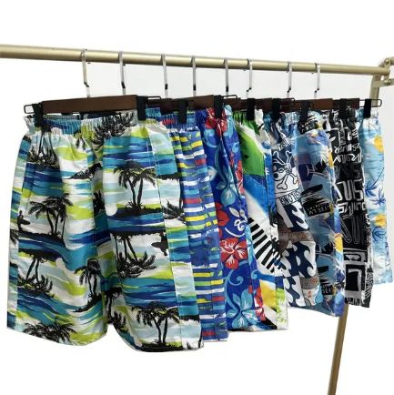 New Arrival Men Board Shorts Polyester Swim Trunks With Pockets Breathable Sublimation Polyester Spandex Beach Board Shorts #1
