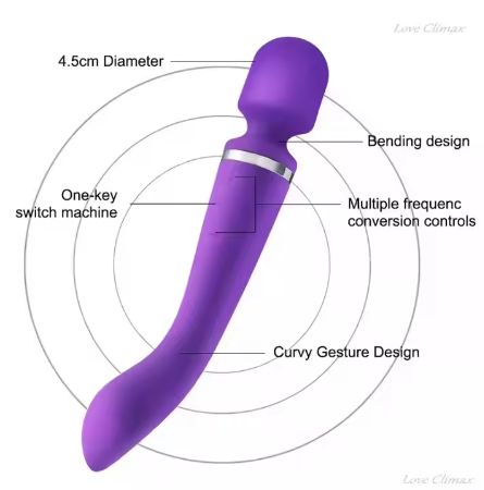 New Sex Vibrator Av Vibrator Silicone Magic Wand Double Massager Vibrators for Women