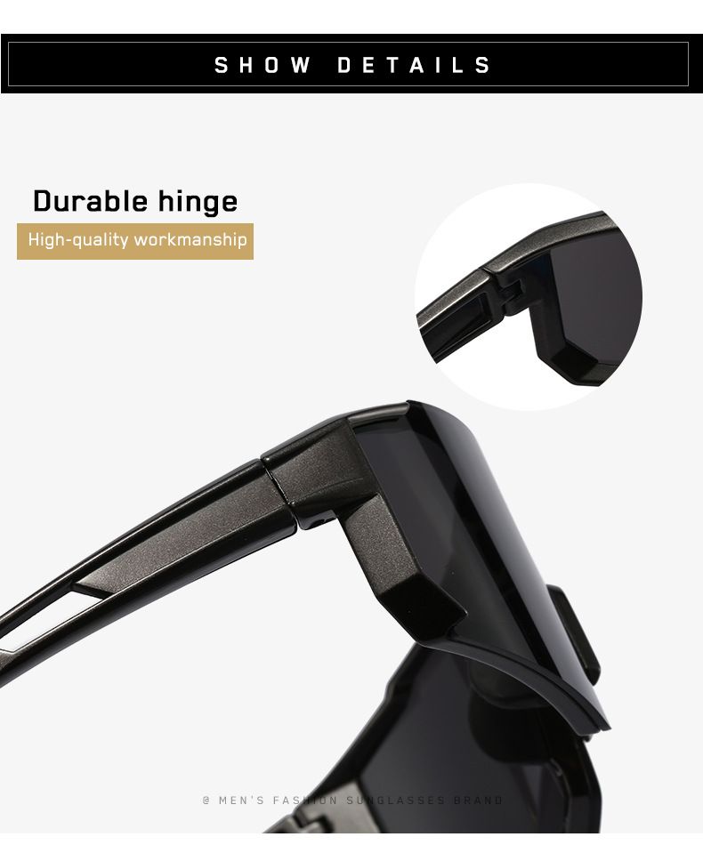 Polarized Sports Sunglasses, UV Protection Windproof Cycling Sunglasses for Men Women, Lightweight Outdoor Running Sunglasses 1060 Style for Hiking, Marathon, Driving and Fishing
