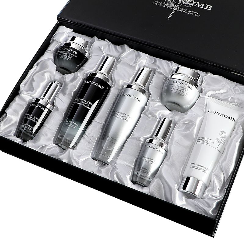 Ciorrter LAMKOU,French Lancome seven piece set! Moisturizing, hydrating, firming, hydrating, moisturizing, softening the skin