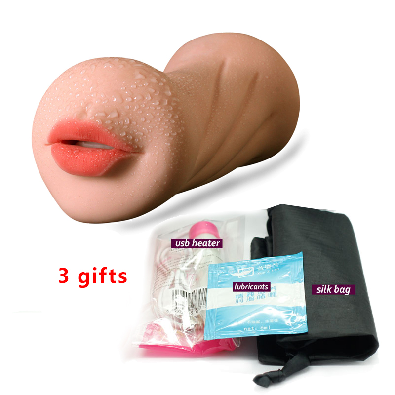 Masturbator For Men Sex Toy Artificial Vagina Anal Mouth Oral Tongue Teeth Massage Penise Male Orgasm Sex 