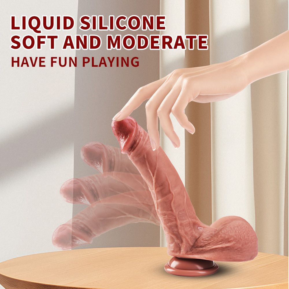 Sex Toys Av Vibrator Adult Toys Sex Toys Dildo 7.8 Inch Realistic Silicone Dildo, Safety Material for Clitoral Vagina and Anal Stimulation with Strong Suction Cups, Sex Adult Toys for Women and Couple