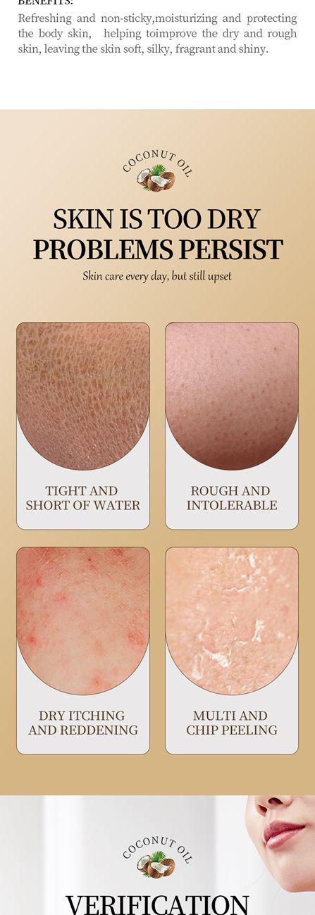 SADOER Coconut Nourishing Body Lotion,Moisturizing Nourishing Skin Beauty Body Lotion