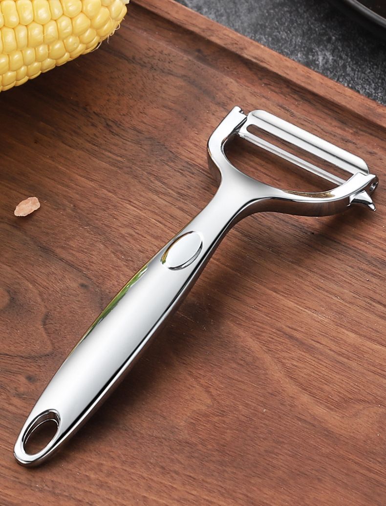Stainless steel peeler, old - style pumpkin peeler, kitchen zinc - alloy fruit and vegetable peeler for household use, skin - scraping knife, peeling knife