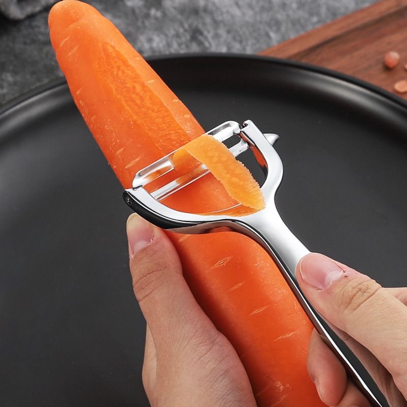 Stainless steel peeler, old - style pumpkin peeler, kitchen zinc - alloy fruit and vegetable peeler for household use, skin - scraping knife, peeling knife