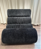 Big Bean Bag Lounger Chairs Large Beanbag Chair for Adults Bean Bag Sofa with Memory Foam Filled for Living Room, Bedroom or Balcony (Black)Black