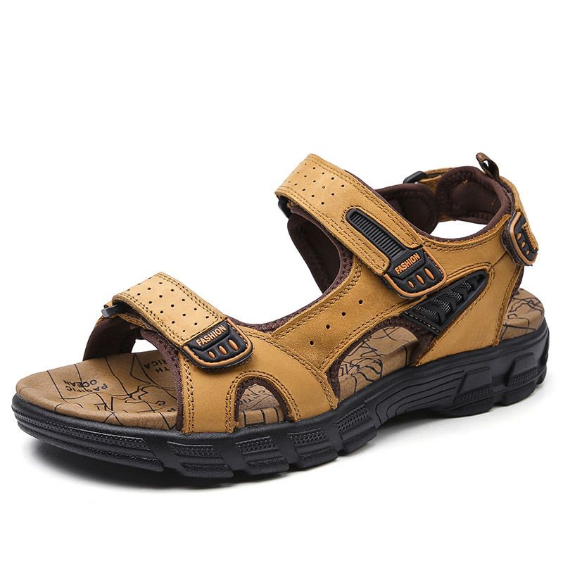 Men's Adjustable Strap Outdoor Hiking Sandals, Closed-Toe Non-Slip Breathable Casual Summer Shoes, Lightweight Sport Sandals for Trekking & Daily Wear, 3 Colors Available, EU Size 41-45
