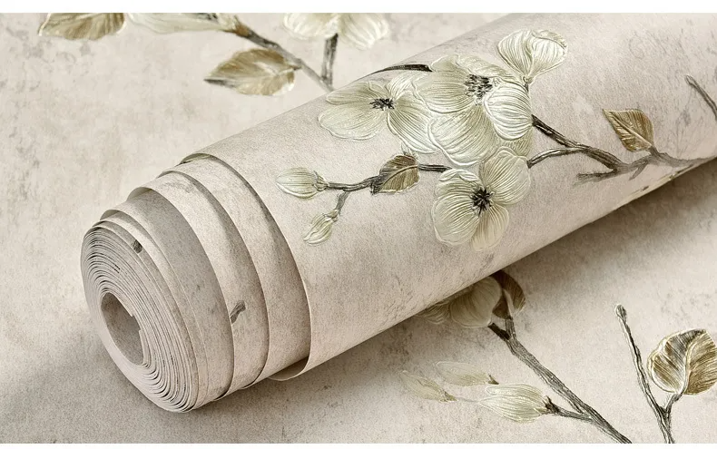 Green 3d Floral Embossed Wallpaper Living Room Bedroom Home Decor Wall Paper Roll Wedding Room Wall Covering Solid Flower Murals