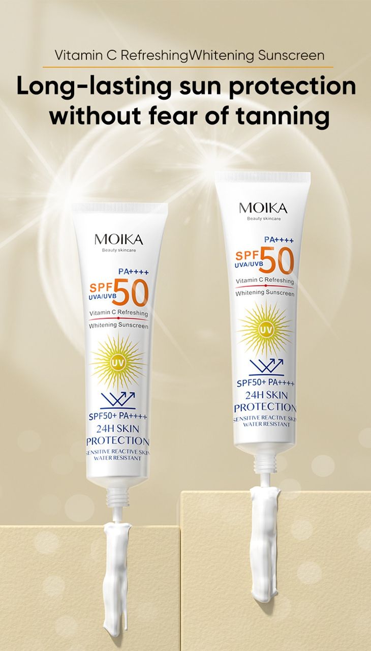 [Sunscreen products]MOIKA Whitening Sunscreen SPF50+ UV Protection Sun Screen Bleaching Creams Moisturizer Body Arms Thighs Facial Sunblock Skin Care